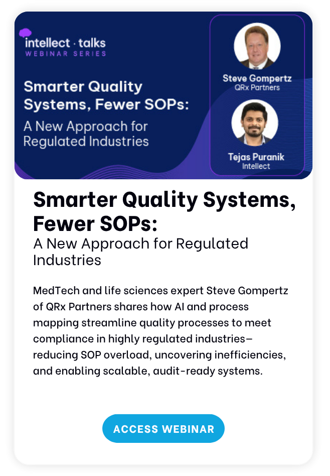 Smarter Quality Systems Webinar with Steve Gompertz