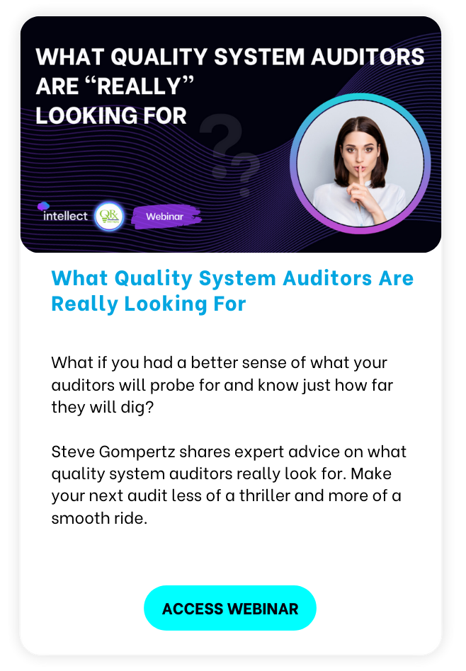 What quality system auditors are really looking for