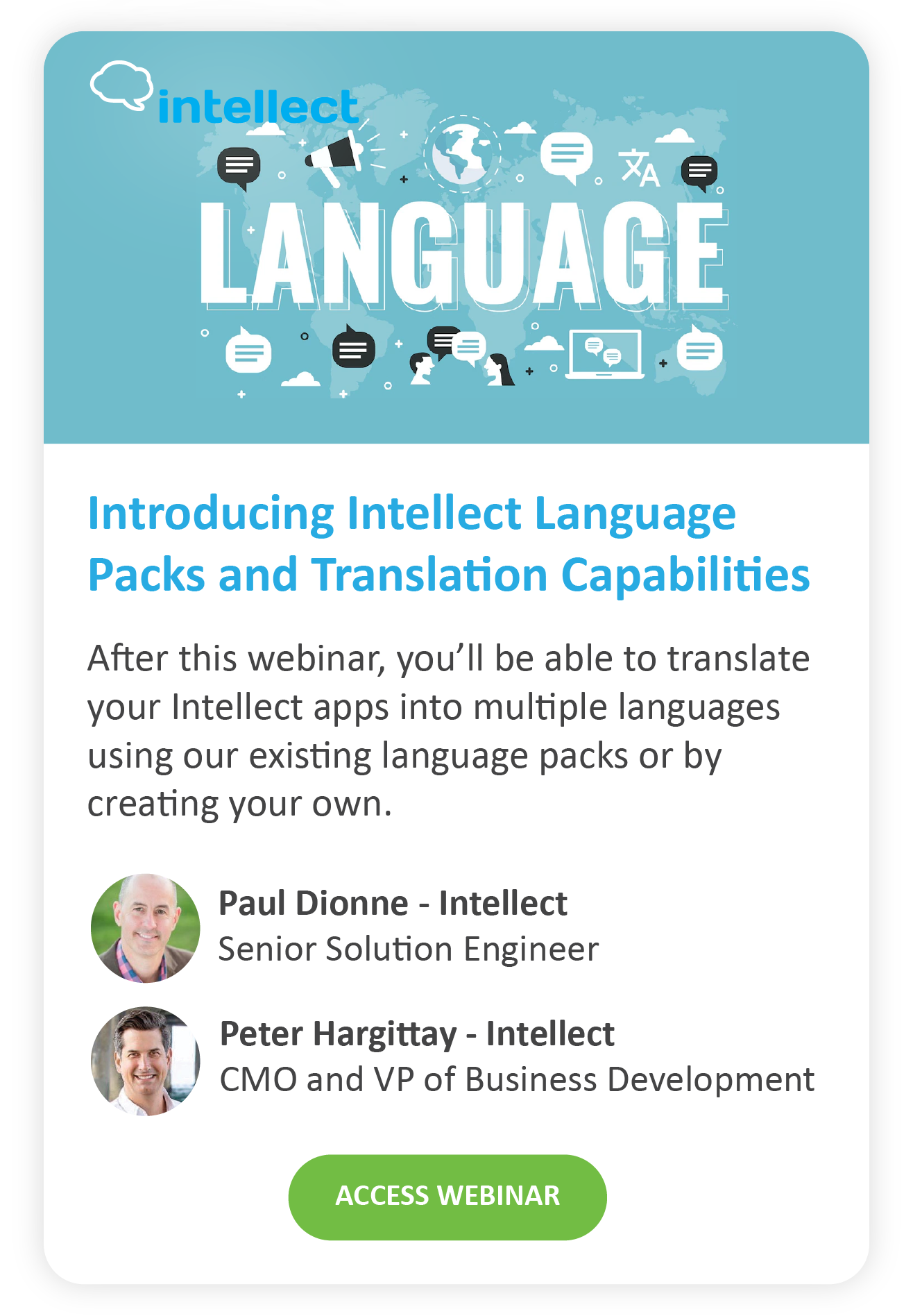 Introducing Intellect Language  Packs and Translation Capabilities